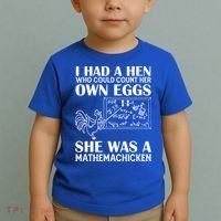 I Had A Hen Who Could Count Her Own Eggs Funny Chicken Lover Toddler T-Shirt thumb 2