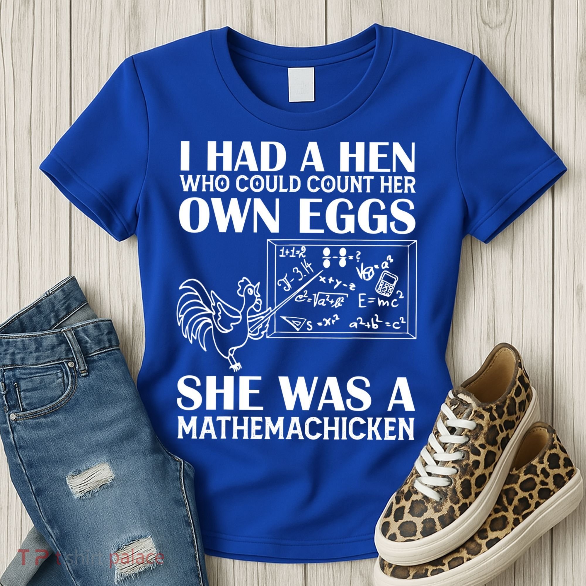 I Had A Hen Who Could Count Her Own Eggs Funny Chicken Lover Women's T-Shirt