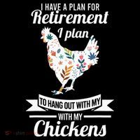I Have A Plan For Retirement Chicken Farmer Gift Ornament thumb 1