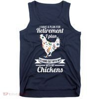 I Have A Plan For Retirement Chicken Farmer Gift Tank Top thumb 0