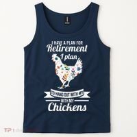 I Have A Plan For Retirement Chicken Farmer Gift Tank Top thumb 2