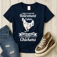 I Have A Plan For Retirement Chicken Farmer Gift Women's T-Shirt thumb 3