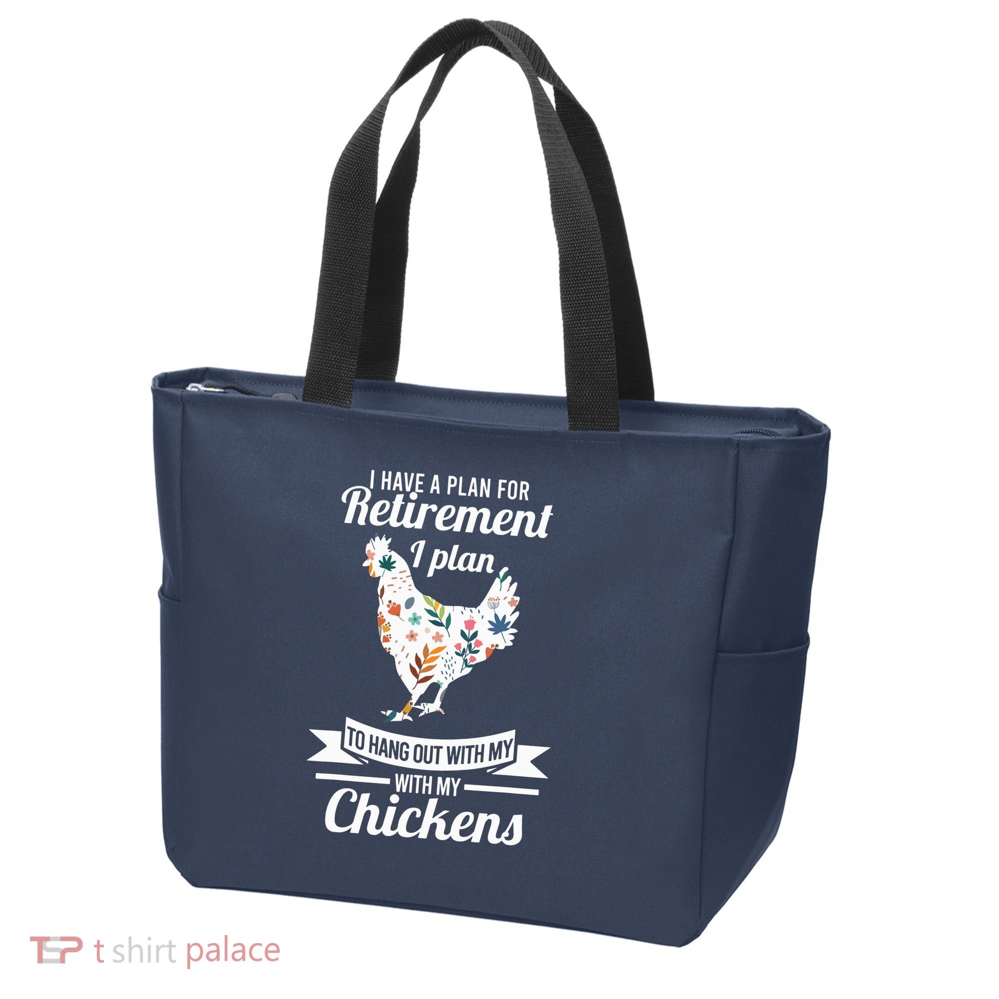 I Have A Plan For Retirement Chicken Farmer Gift Tote Bag