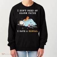 I Have A Bengal Funny Cat Wake Me Up Gift Women's Sweatshirt thumb 0