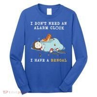 I Have A Bengal Funny Cat Wake Me Up Gift Long Sleeve Shirt thumb 0
