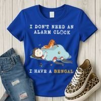 I Have A Bengal Funny Cat Wake Me Up Gift Women's T-Shirt thumb 3