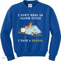 I Have A Bengal Funny Cat Wake Me Up Gift Kids Sweatshirt thumb 0