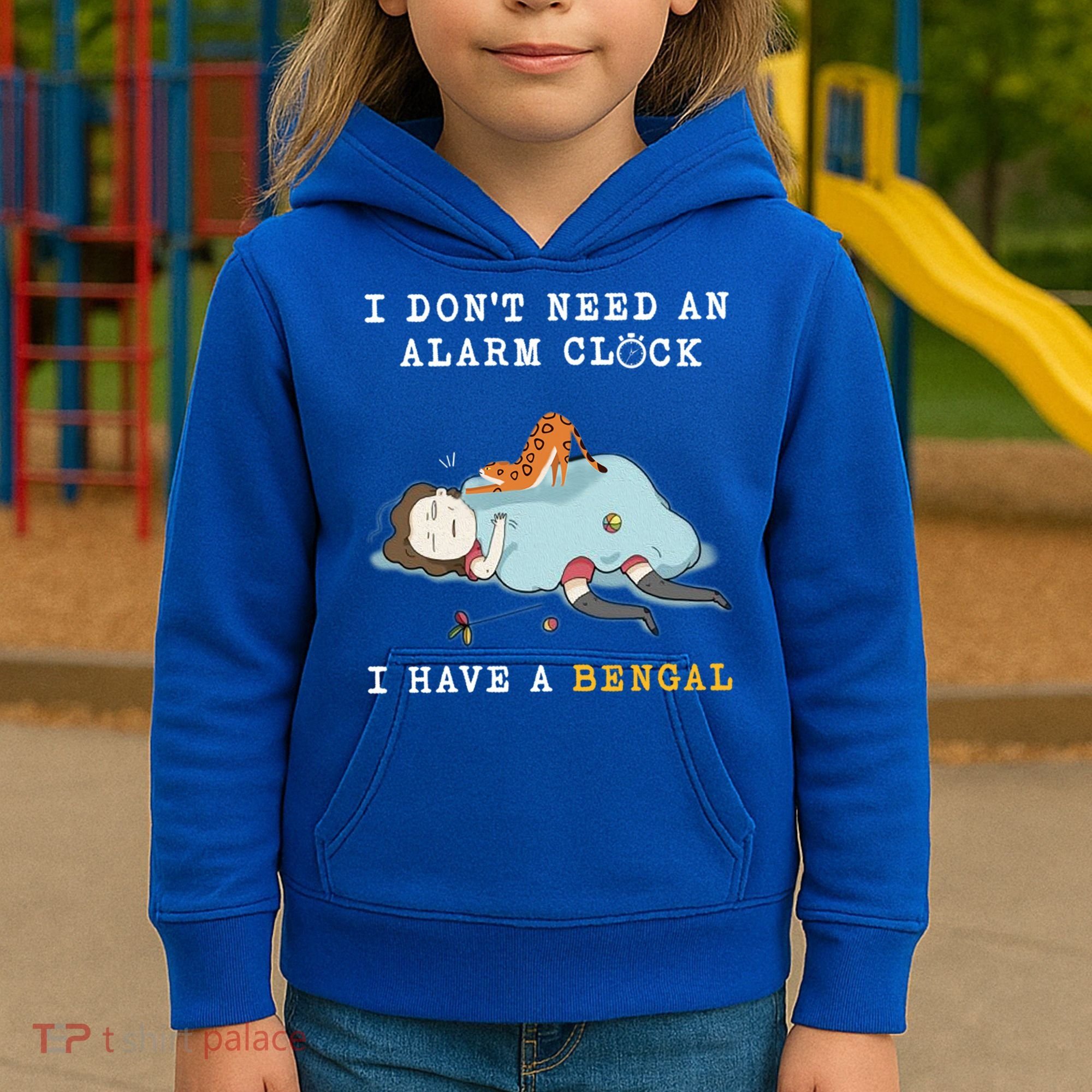 I Have A Bengal Funny Cat Wake Me Up Gift Kids Hoodie