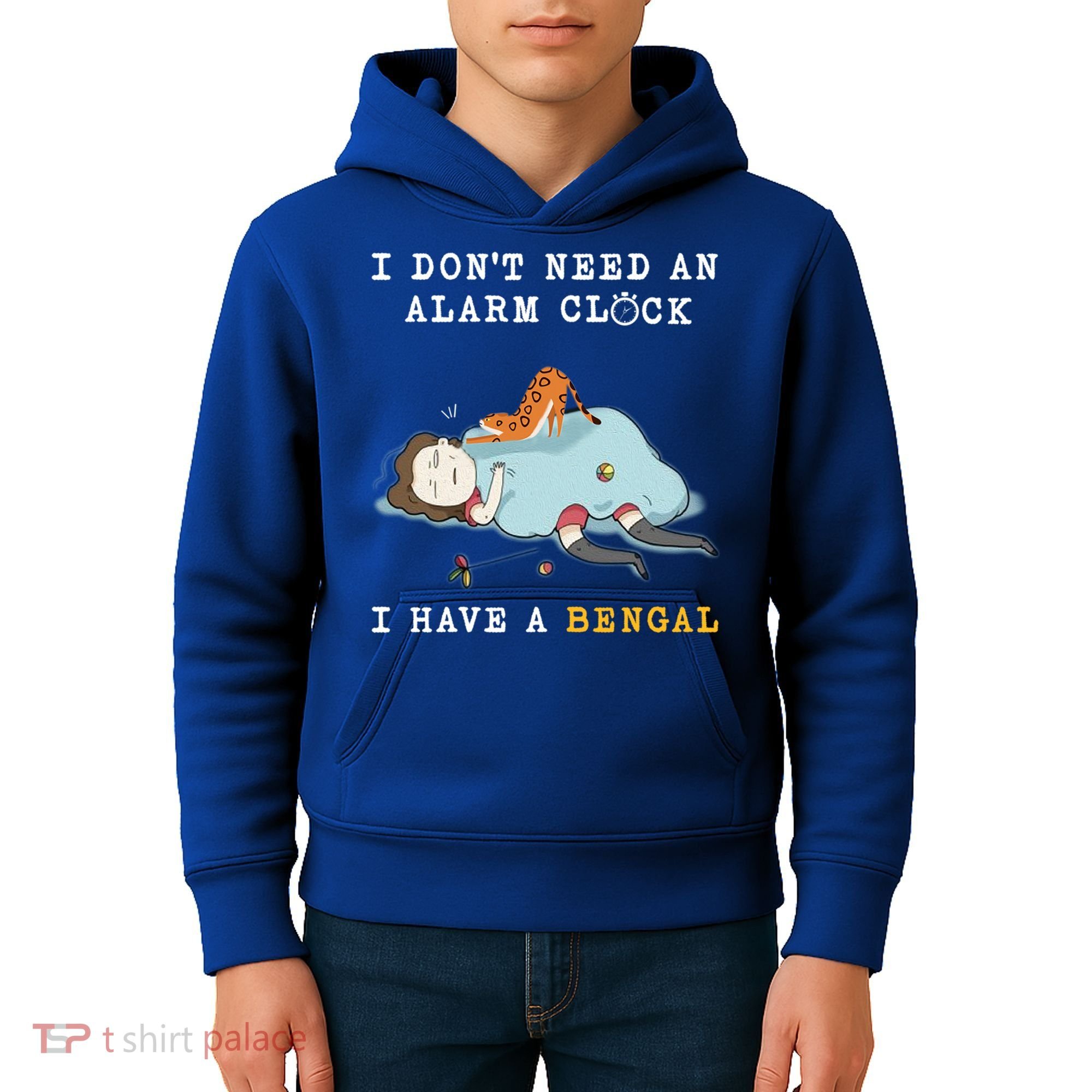 I Have A Bengal Funny Cat Wake Me Up Gift Kids Hoodie