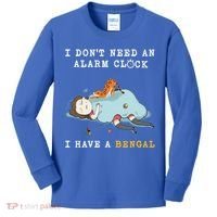 I Have A Bengal Funny Cat Wake Me Up Gift Kids Long Sleeve Shirt thumb 0