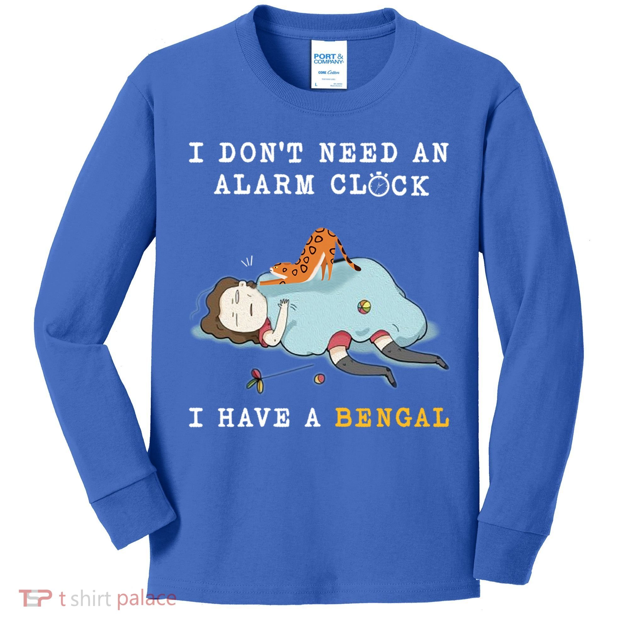 I Have A Bengal Funny Cat Wake Me Up Gift Kids Long Sleeve Shirt