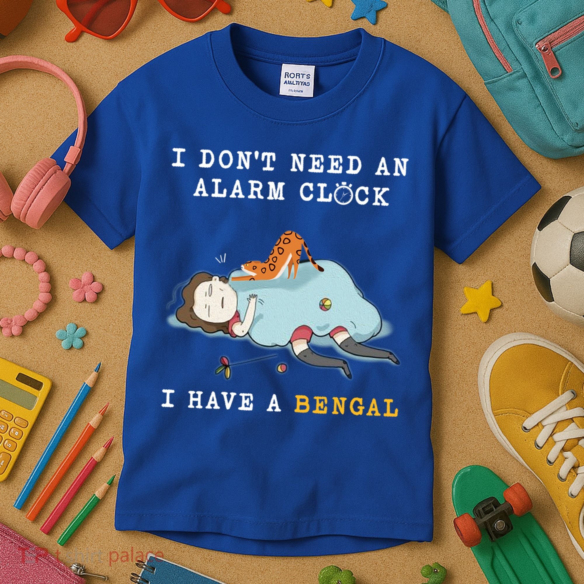 I Have A Bengal Funny Cat Wake Me Up Gift Kids T-Shirt