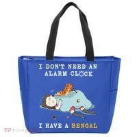 I Have A Bengal Funny Cat Wake Me Up Gift Tote Bag thumb 0