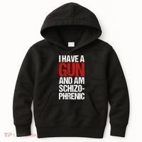 I Have A Gun And Am Schizophrenic Kids Hoodie thumb 0