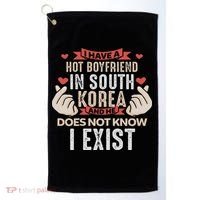 I Have A Boyfriend Who Is Bias Kpop Merch Merchandise Gift Golf Towel thumb 0
