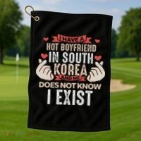 I Have A Boyfriend Who Is Bias Kpop Merch Merchandise Gift Golf Towel thumb 1