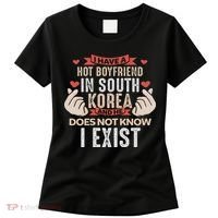 I Have A Boyfriend Who Is Bias Kpop Merch Merchandise Gift Women's T-Shirt thumb 0