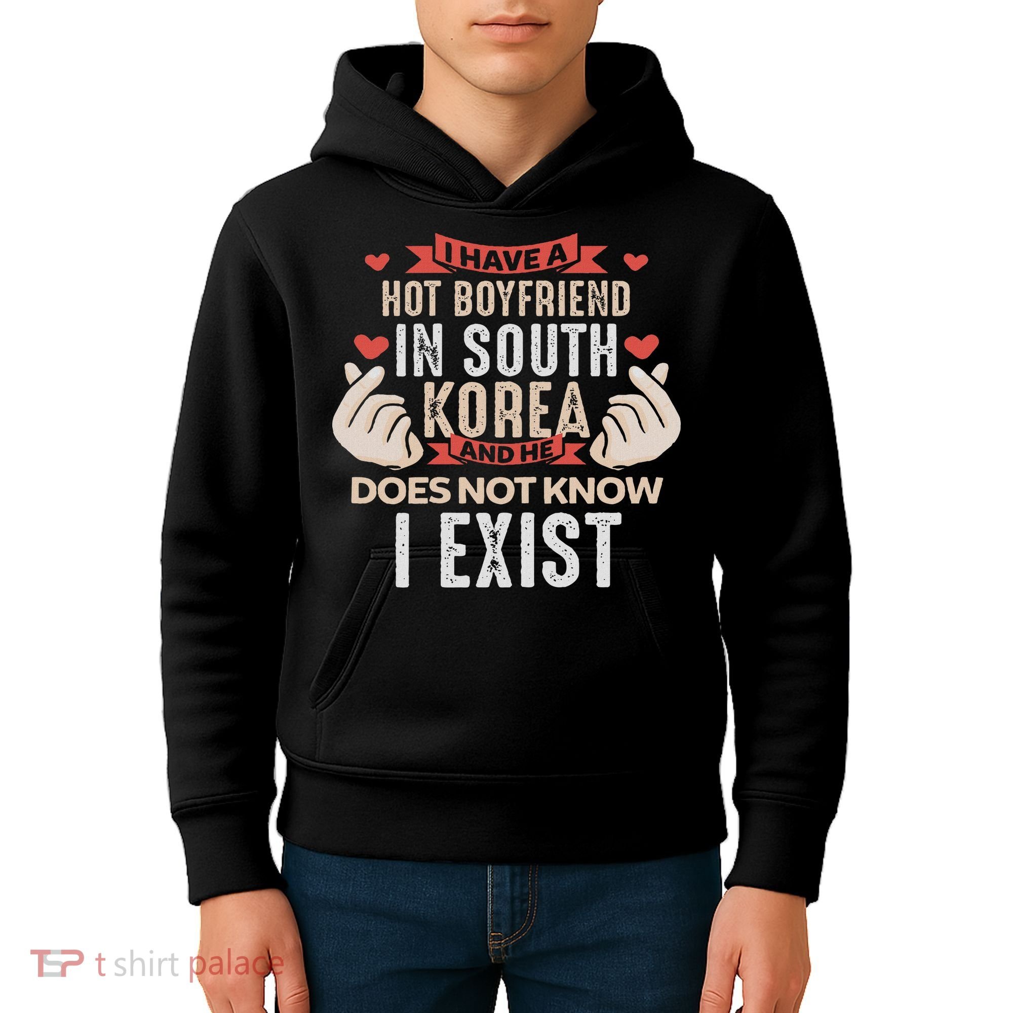 I Have A Boyfriend Who Is Bias Kpop Merch Merchandise Gift Kids Hoodie