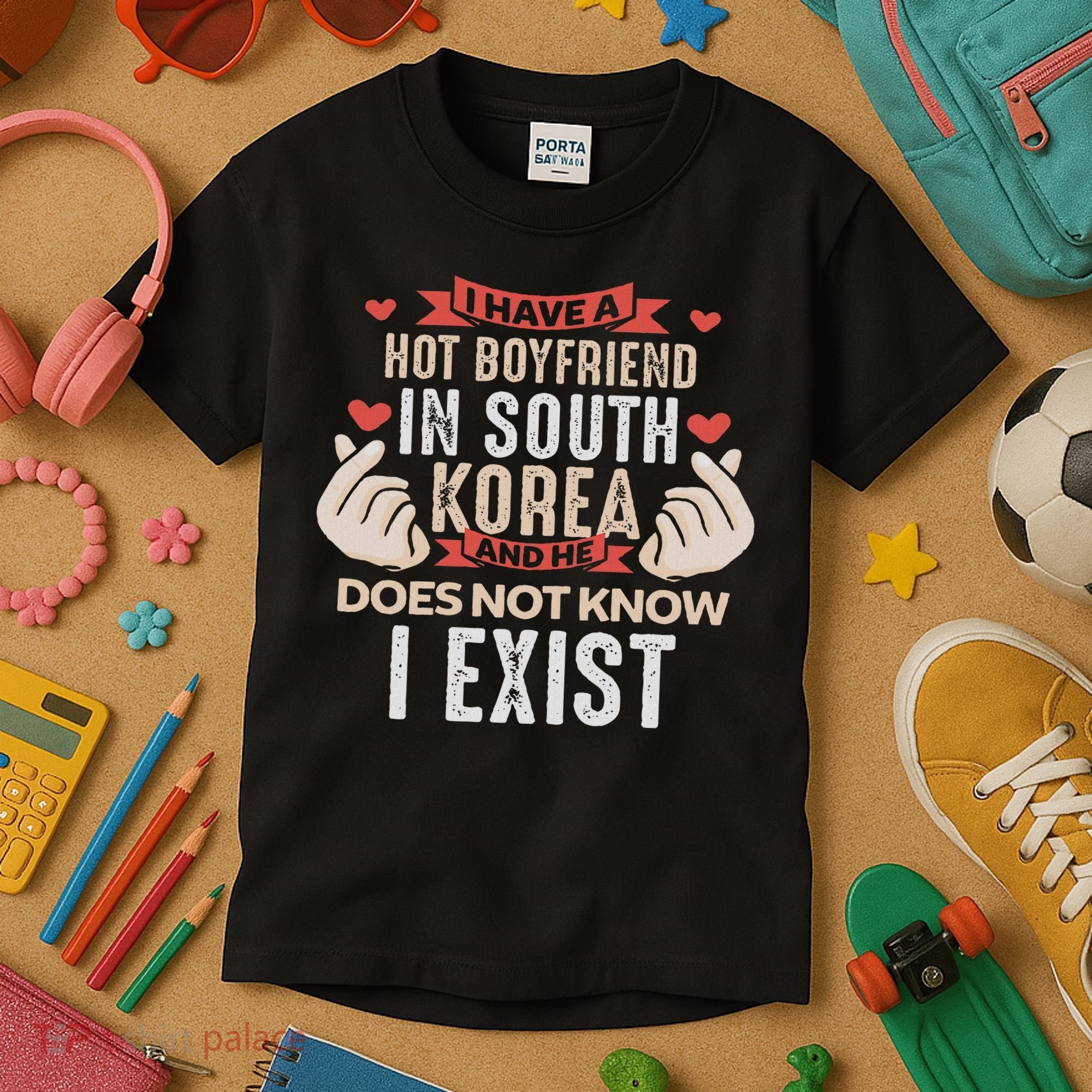 I Have A Boyfriend Who Is Bias Kpop Merch Merchandise Gift Kids T-Shirt