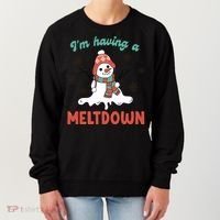 I'm Having A Meltdown Retro Christmas Snowman Gift Women's Sweatshirt thumb 0