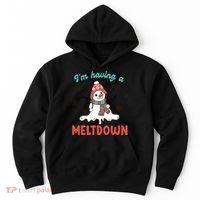 I'm Having A Meltdown Retro Christmas Snowman Gift Hoodie thumb 0