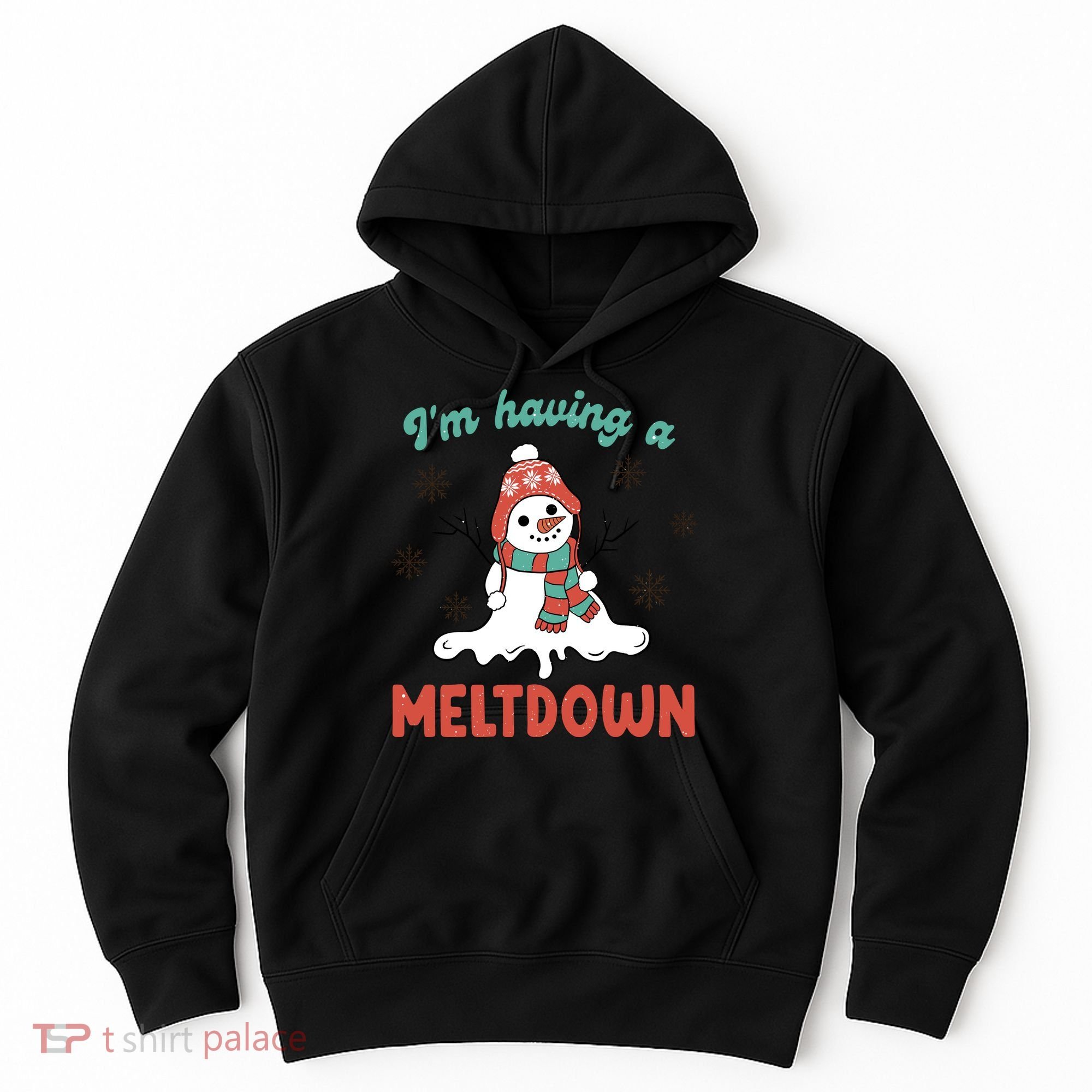 I'm Having A Meltdown Retro Christmas Snowman Gift Hoodie