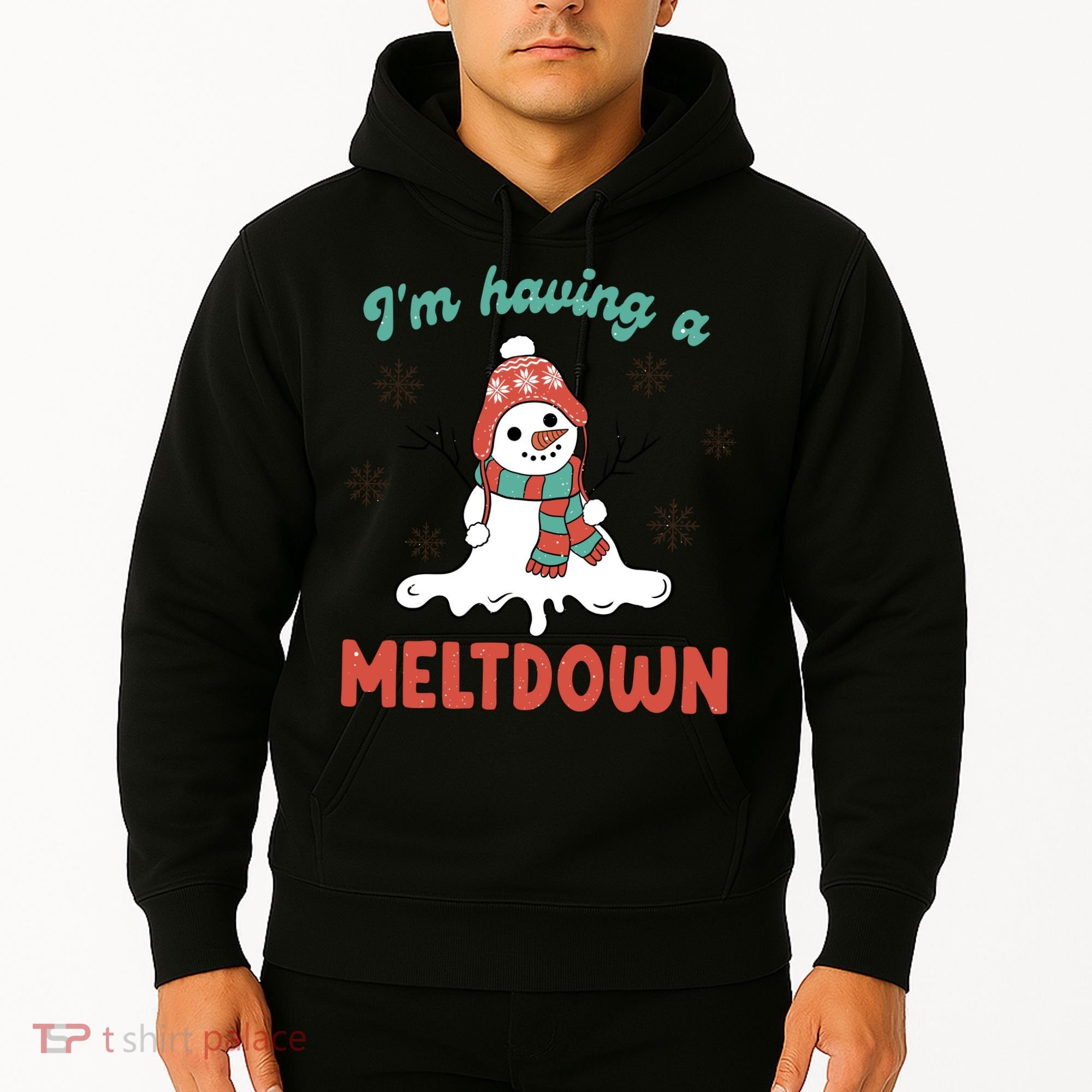 I'm Having A Meltdown Retro Christmas Snowman Gift Hoodie