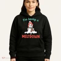I'm Having A Meltdown Retro Christmas Snowman Gift Hoodie thumb 5