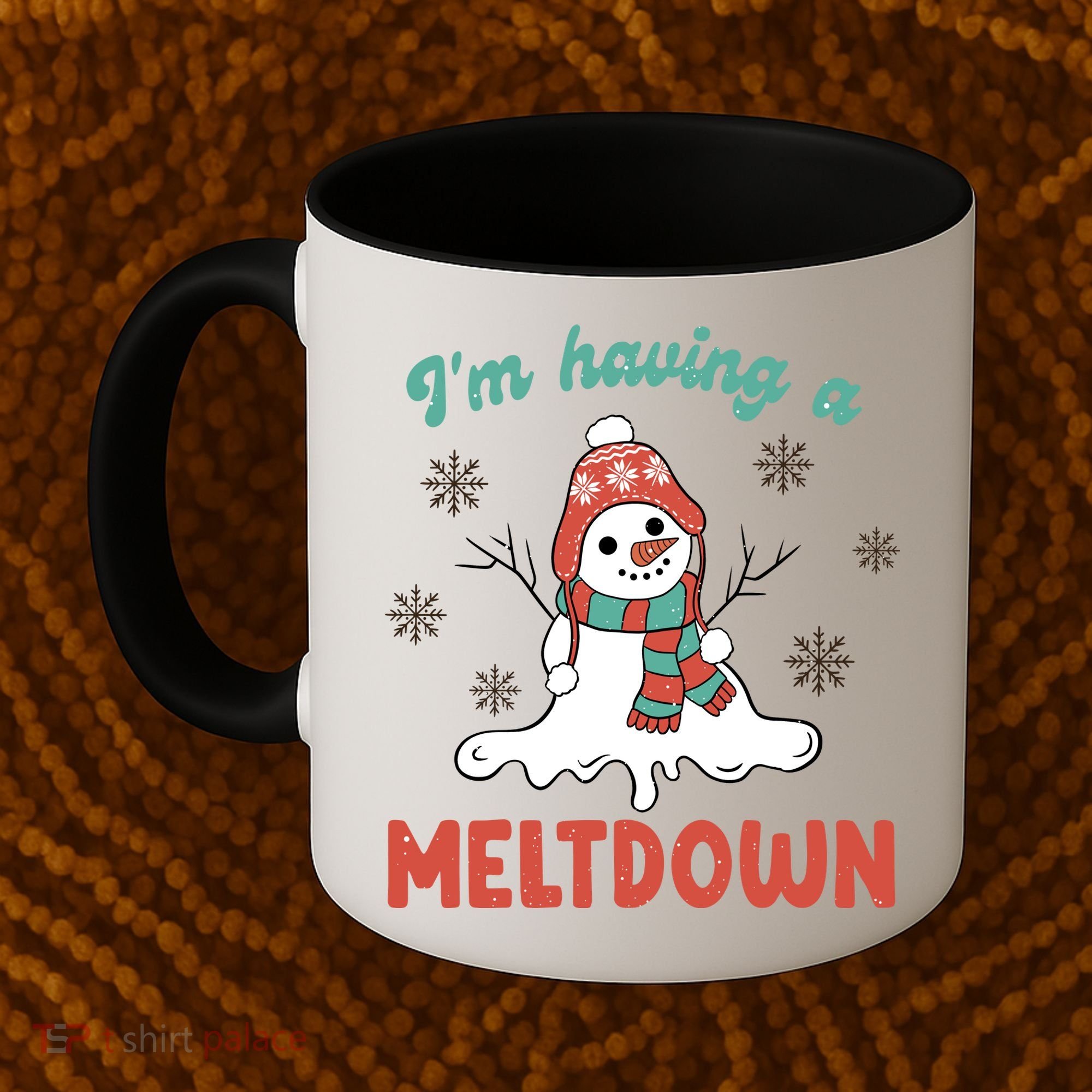 I'm Having A Meltdown Retro Christmas Snowman Gift Coffee Mug