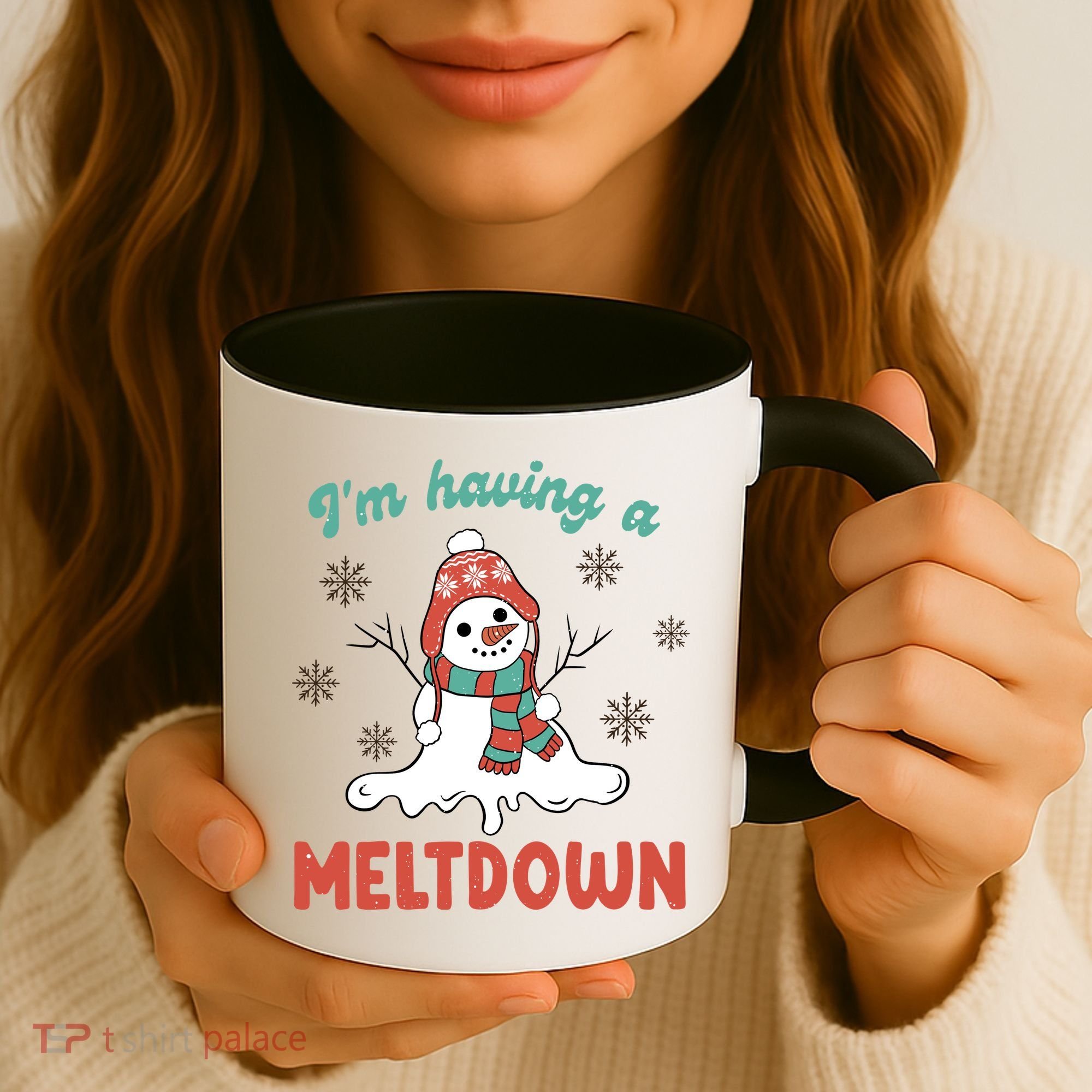 I'm Having A Meltdown Retro Christmas Snowman Gift Coffee Mug
