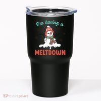 I'm Having A Meltdown Retro Christmas Snowman Gift Tumbler thumb 0