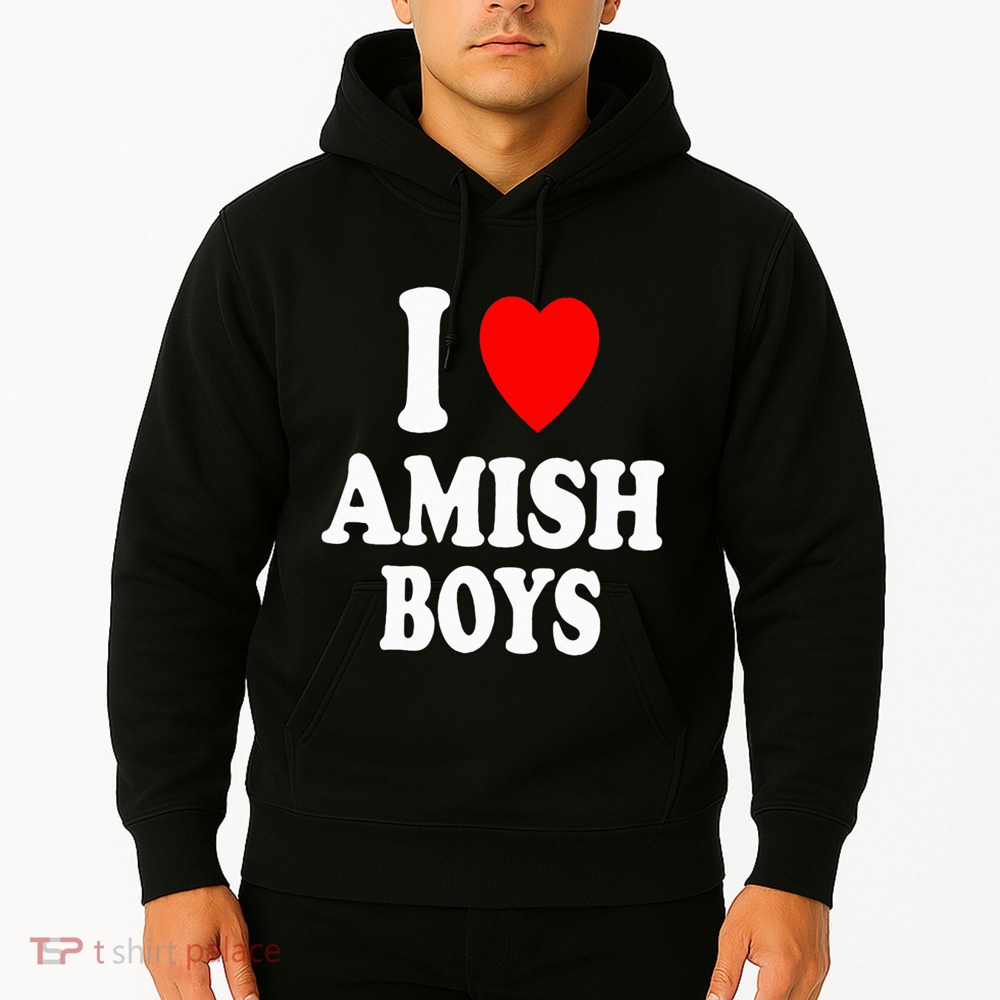 I Heart Amish Attraction Handsome Hot Sexy Hoodie