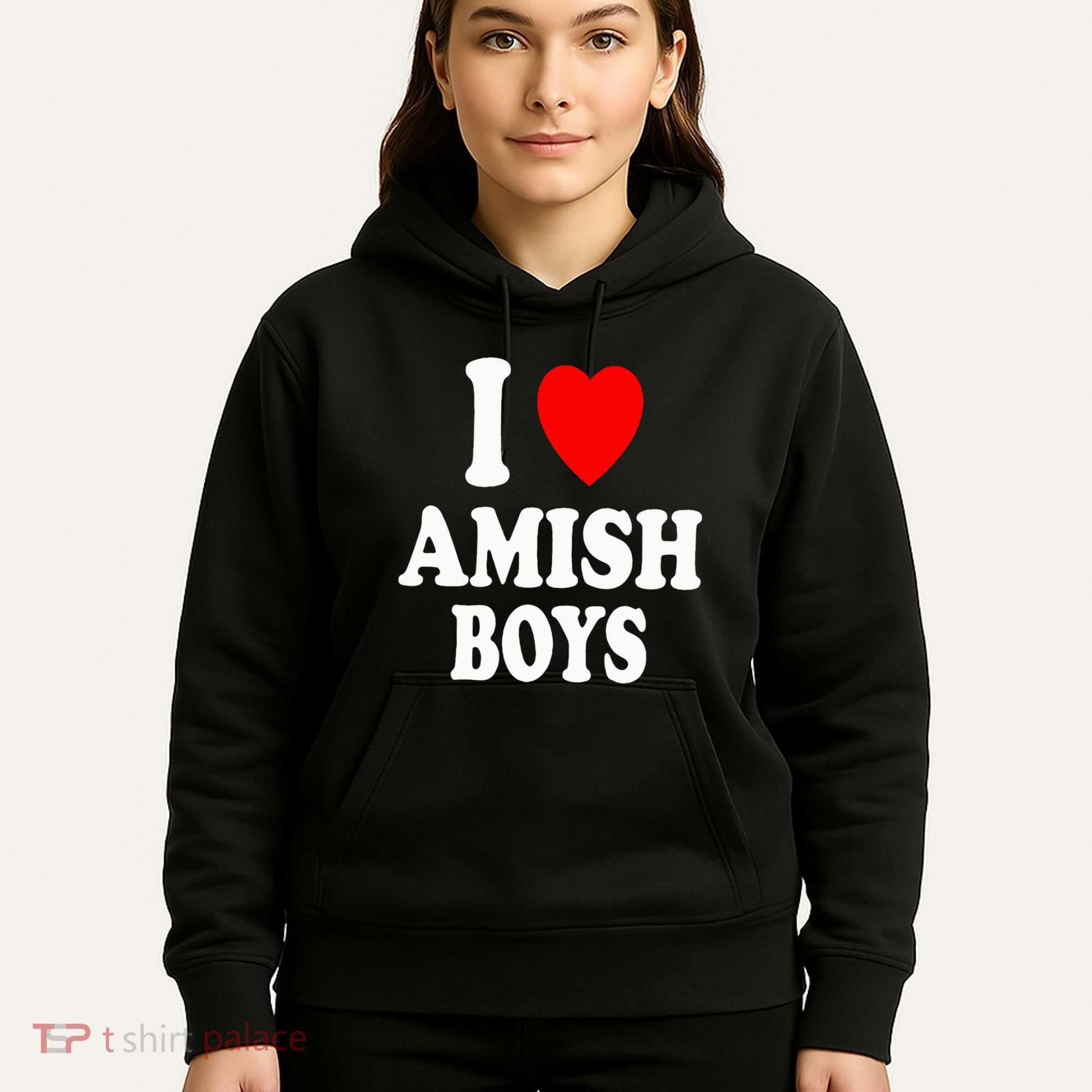I Heart Amish Attraction Handsome Hot Sexy Hoodie
