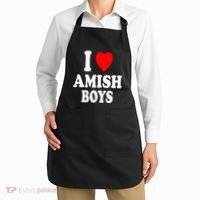 I Heart Amish Attraction Handsome Hot Sexy Apron thumb 2
