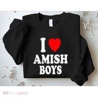 I Heart Amish Attraction Handsome Hot Sexy Sweatshirt thumb 2