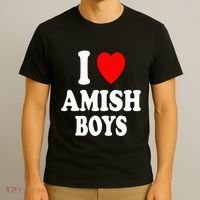I Heart Amish Attraction Handsome Hot Sexy T-Shirt thumb 3