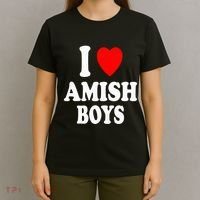 I Heart Amish Attraction Handsome Hot Sexy T-Shirt thumb 4