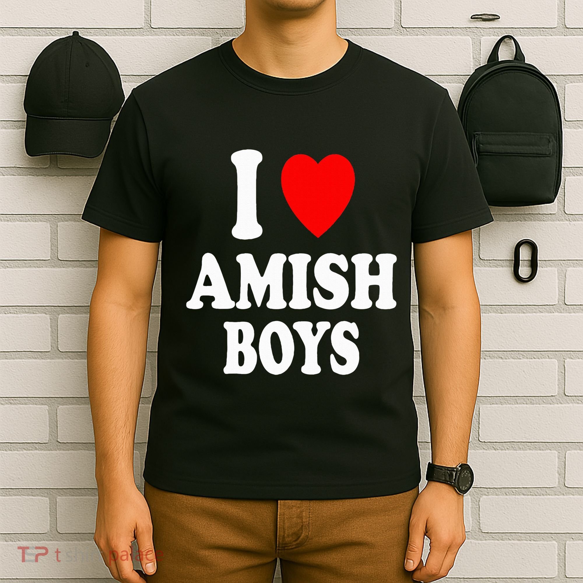 I Heart Amish Attraction Handsome Hot Sexy T-Shirt