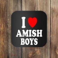 I Heart Amish Attraction Handsome Hot Sexy Coaster thumb 0