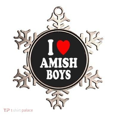 I Heart Amish Attraction Handsome Hot Sexy Ornament