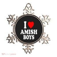 I Heart Amish Attraction Handsome Hot Sexy Ornament thumb 0