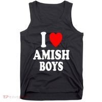 I Heart Amish Attraction Handsome Hot Sexy Tank Top thumb 0