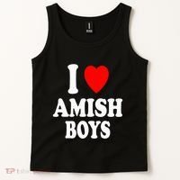 I Heart Amish Attraction Handsome Hot Sexy Tank Top thumb 2