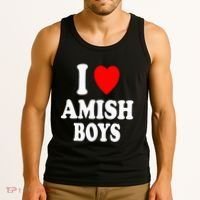 I Heart Amish Attraction Handsome Hot Sexy Tank Top thumb 3