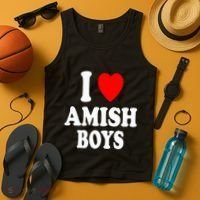 I Heart Amish Attraction Handsome Hot Sexy Tank Top thumb 4