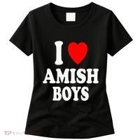 I Heart Amish Attraction Handsome Hot Sexy Women's T-Shirt thumb 0