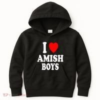 I Heart Amish Attraction Handsome Hot Sexy Kids Hoodie thumb 0