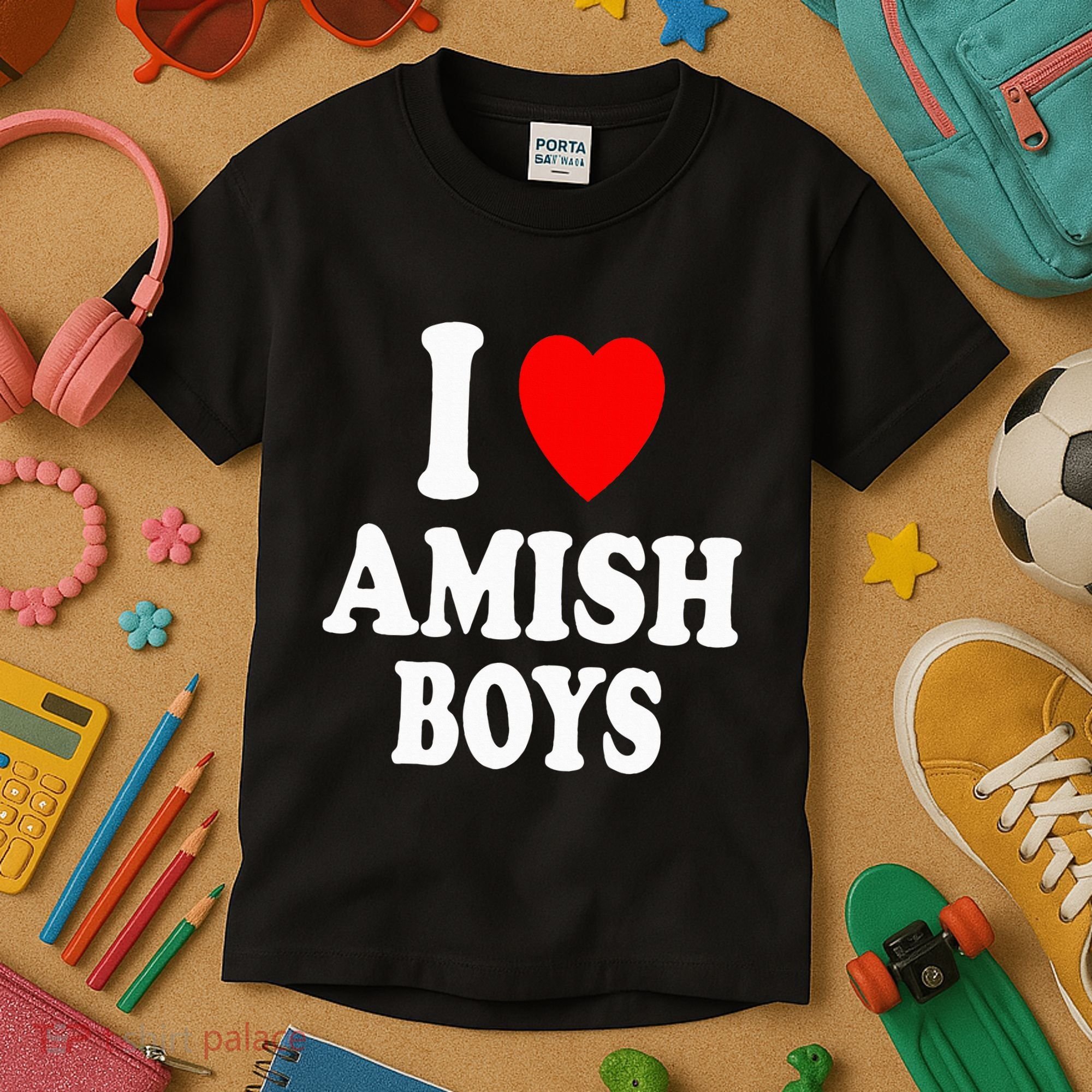 I Heart Amish Attraction Handsome Hot Sexy Kids T-Shirt