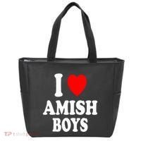 I Heart Amish Attraction Handsome Hot Sexy Tote Bag thumb 0