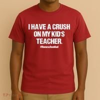 I Have A Crush On My Kidss Teacher Homeschool Dad Vintage T-Shirt thumb 3